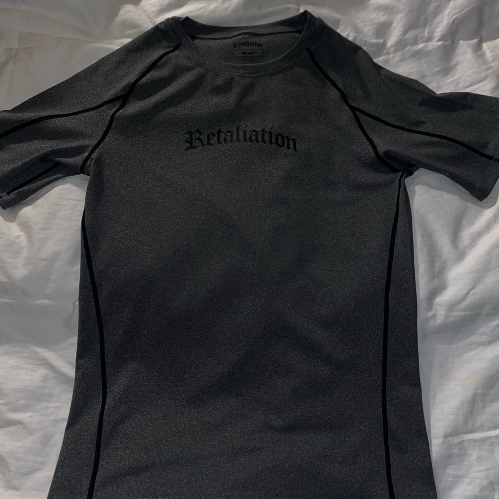 Gray Retaliation Project Compression Shirt